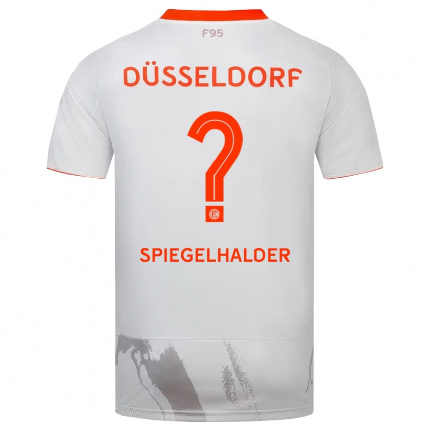 Danxen Criança Camisola Emilia Spiegelhalder #0 Branco Laranja Alternativa 2025/26 Camisa