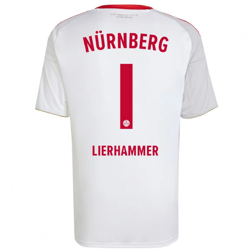 Danxen Criança Camisola Tim Lierhammer #1 Branco Vermelho Alternativa 2025/26 Camisa