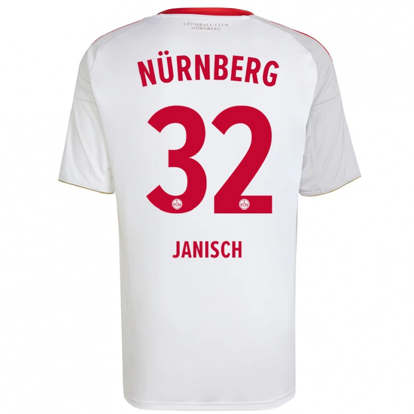 Danxen Criança Camisola Tim Janisch #32 Branco Vermelho Alternativa 2025/26 Camisa
