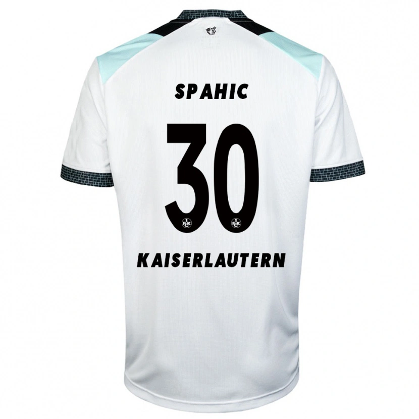 Danxen Criança Camisola Avdo Spahic #30 Branco Preto Alternativa 2025/26 Camisa