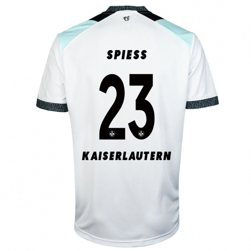 Danxen Criança Camisola Louis Spieß #23 Branco Preto Alternativa 2025/26 Camisa