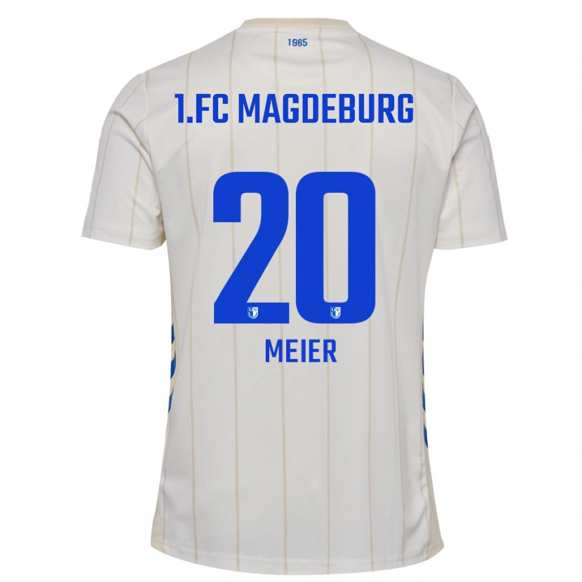 Danxen Criança Camisola Nick Meier #20 Branco Azul Alternativa 2025/26 Camisa