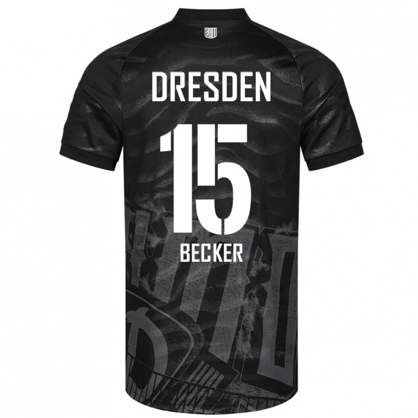 Danxen Criança Camisola Rochael Becker #15 Preto Cinzento Alternativa 2025/26 Camisa