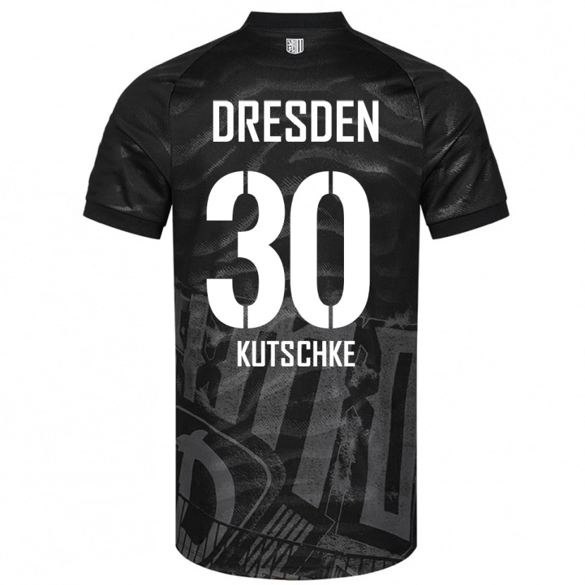 Danxen Criança Camisola Stefan Kutschke #30 Preto Cinzento Alternativa 2025/26 Camisa