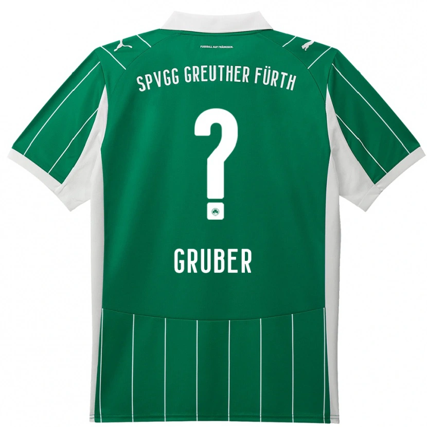 Danxen Criança Camisola Judith Gruber #0 Verde Branco Alternativa 2025/26 Camisa