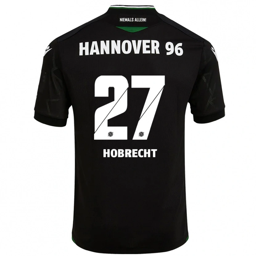 Danxen Criança Camisola Tom Hobrecht #27 Preto Verde Alternativa 2025/26 Camisa