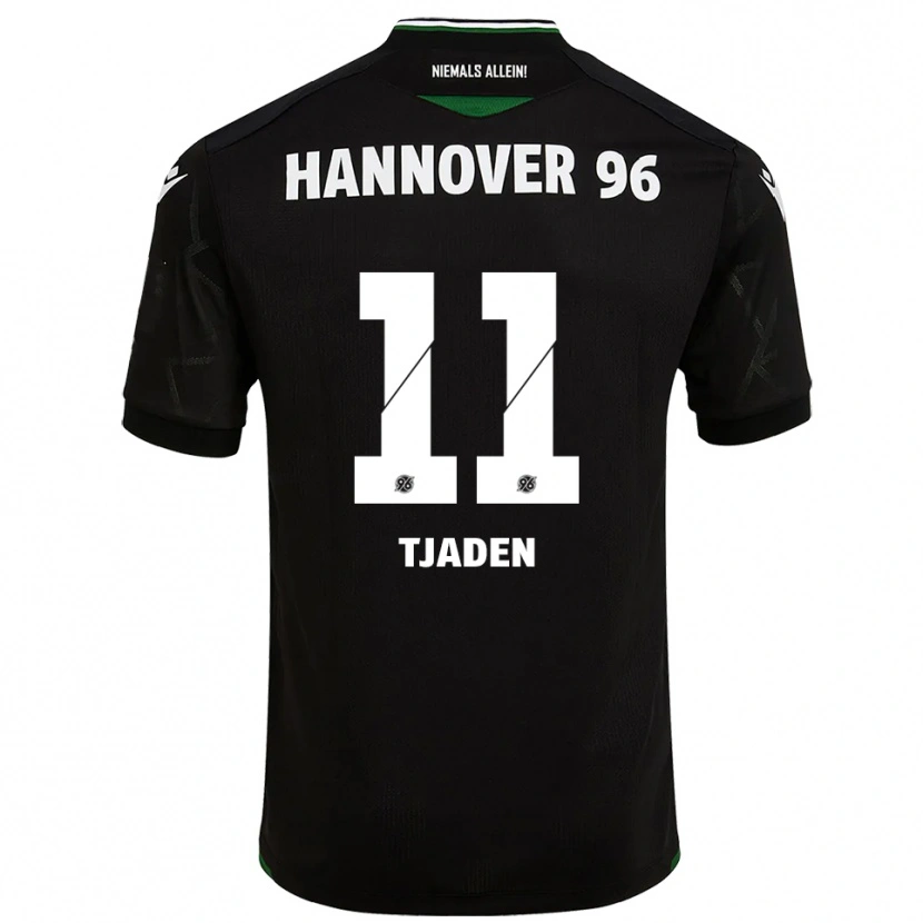 Danxen Criança Camisola Matti Tjaden #11 Preto Verde Alternativa 2025/26 Camisa