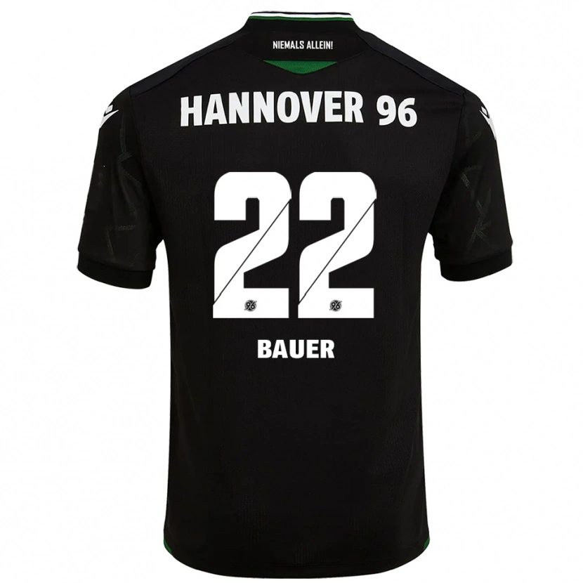 Danxen Criança Camisola Elias Bauer #22 Preto Verde Alternativa 2025/26 Camisa