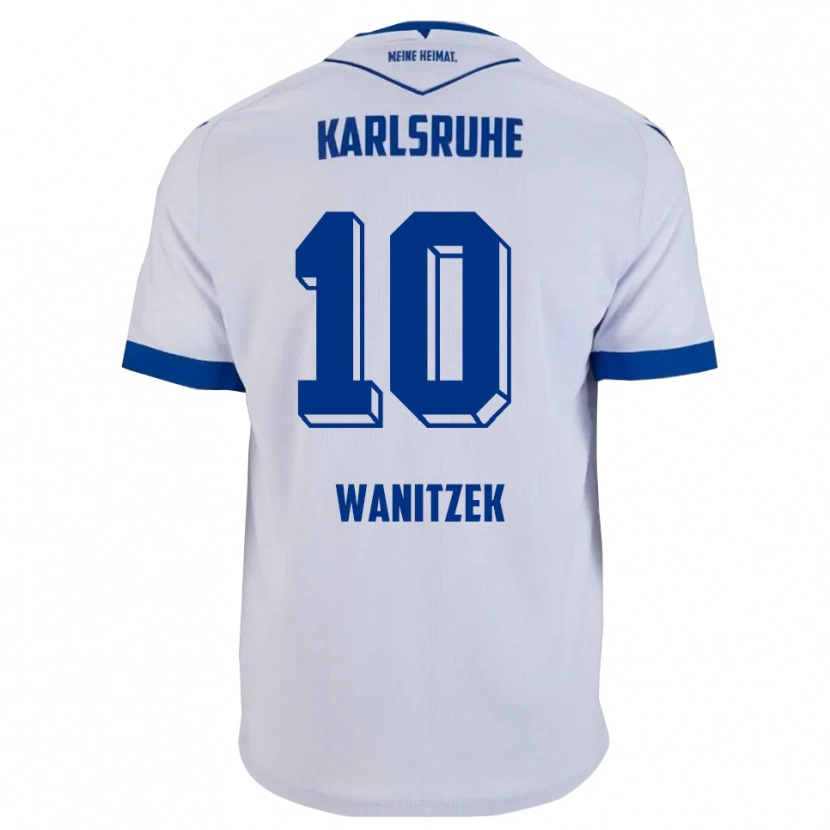 Danxen Criança Camisola Marvin Wanitzek #10 Branco Azul Alternativa 2025/26 Camisa