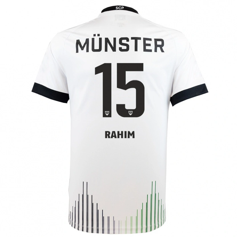 Danxen Criança Camisola David Rahim #15 Branco Preto Alternativa 2025/26 Camisa