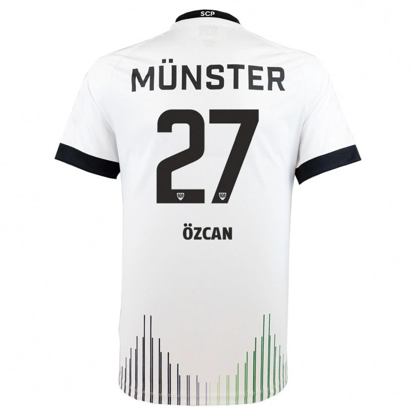 Danxen Criança Camisola Kenan Özcan #27 Branco Preto Alternativa 2025/26 Camisa