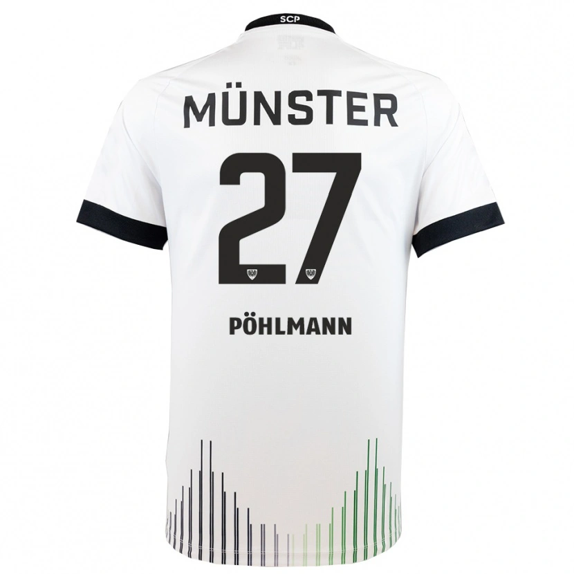 Danxen Criança Camisola Phil Pöhlmann #27 Branco Preto Alternativa 2025/26 Camisa