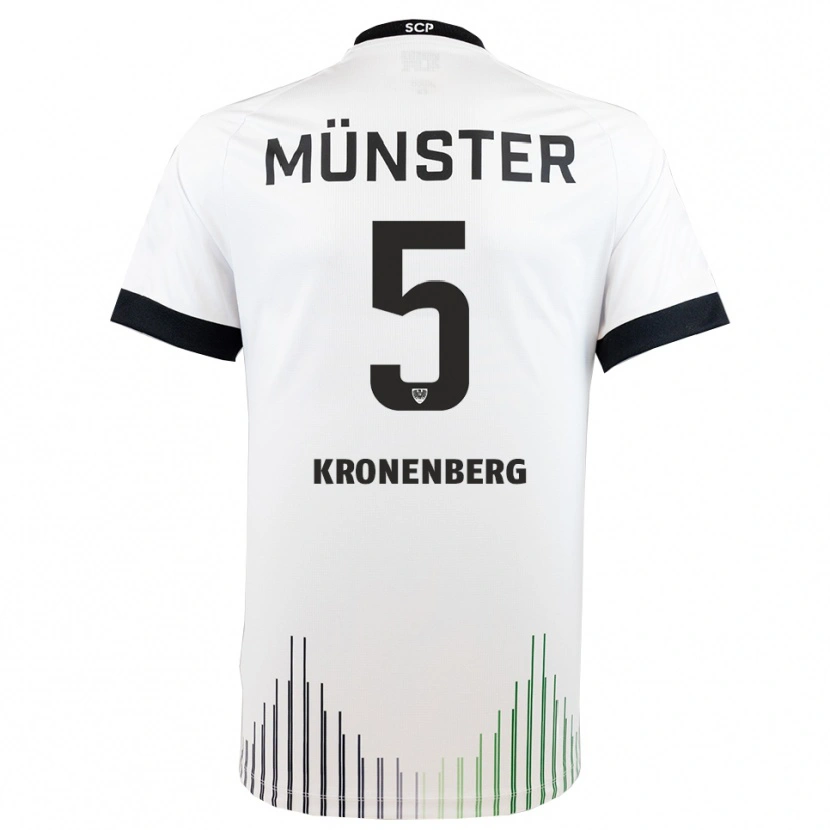 Danxen Criança Camisola Ben Kronenberg #5 Branco Preto Alternativa 2025/26 Camisa