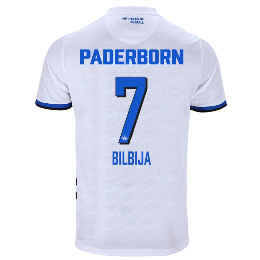 Danxen Criança Camisola Filip Bilbija #7 Branco Azul Alternativa 2025/26 Camisa
