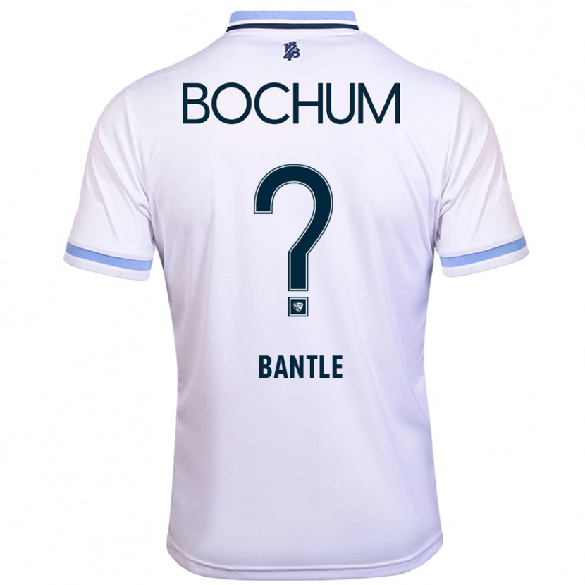 Danxen Criança Camisola Alina Bantle #0 Branco Azul Celeste Alternativa 2025/26 Camisa