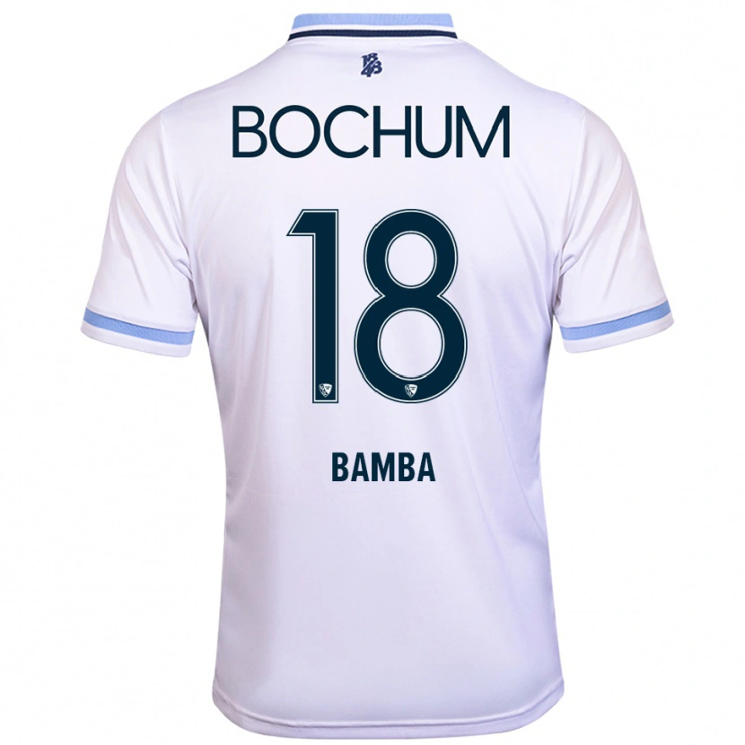 Danxen Criança Camisola Samuel Bamba #18 Branco Azul Celeste Alternativa 2025/26 Camisa