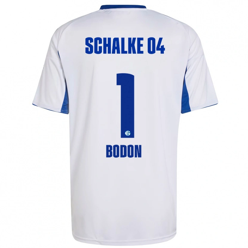 Danxen Criança Camisola Nick Bodon #1 Branco Azul Alternativa 2025/26 Camisa