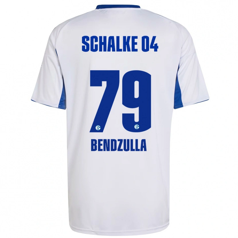 Danxen Criança Camisola Leonie Bendzulla #79 Branco Azul Alternativa 2025/26 Camisa