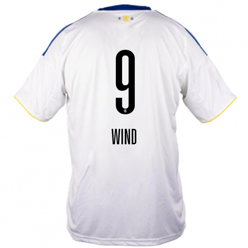Danxen Criança Camisola Lena Wind #9 Branco Azul Amarelo Alternativa 2025/26 Camisa