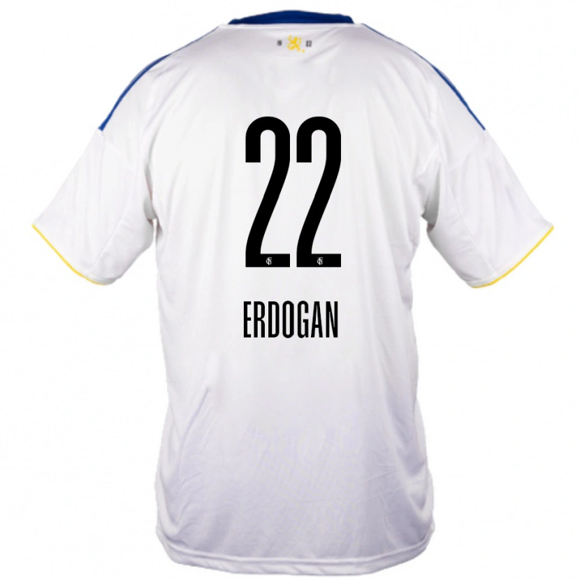 Danxen Criança Camisola Batuhan Erdogan #22 Branco Azul Amarelo Alternativa 2025/26 Camisa