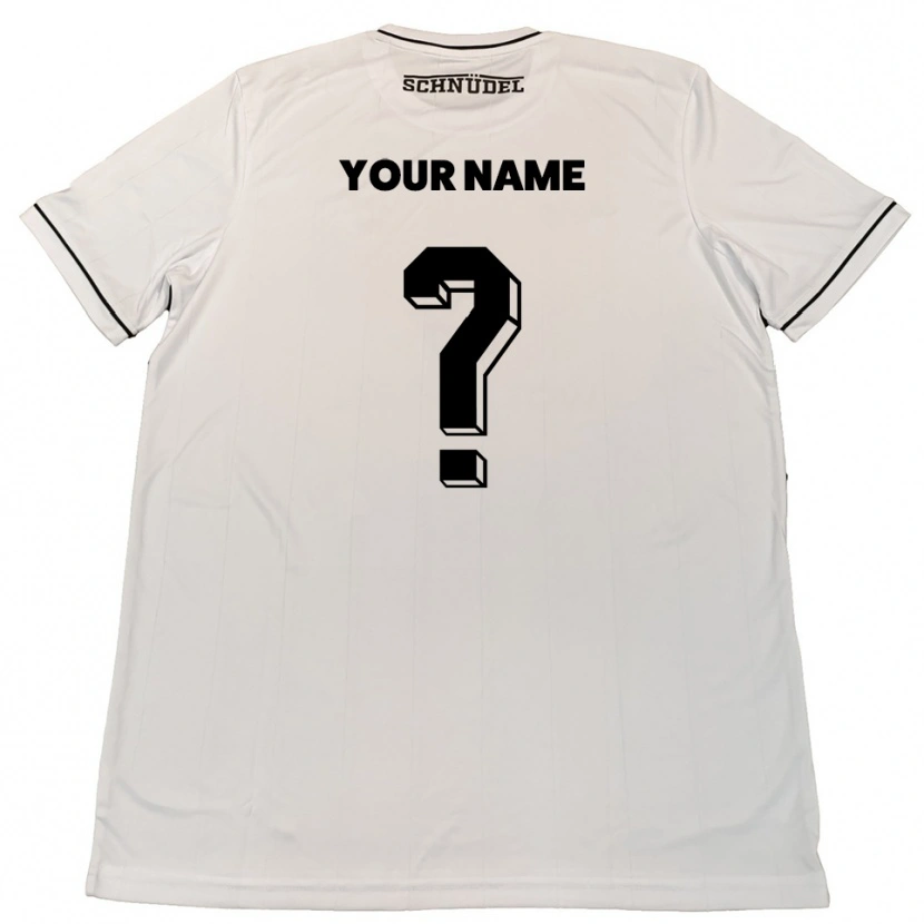 Danxen Criança Camisola Seu Nome #0 Branco Preto Alternativa 2025/26 Camisa