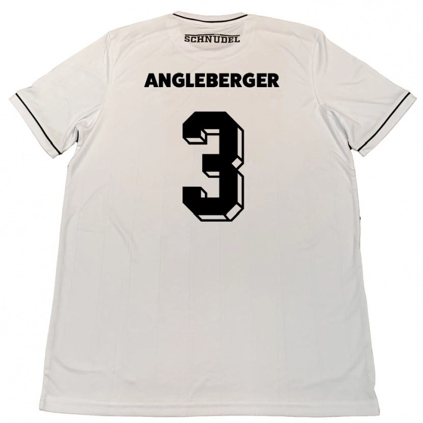 Danxen Criança Camisola Devin Angleberger #3 Branco Preto Alternativa 2025/26 Camisa