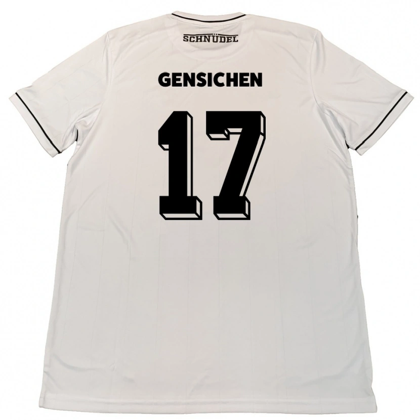 Danxen Criança Camisola Tim Gensichen #17 Branco Preto Alternativa 2025/26 Camisa