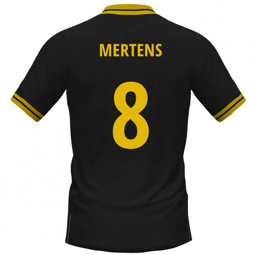 Danxen Criança Camisola Ben Mertens #8 Preto Amarelo Alternativa 2025/26 Camisa