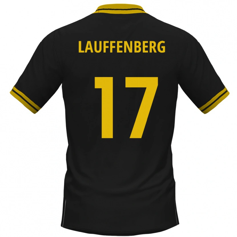 Danxen Criança Camisola Rene Lauffenberg #17 Preto Amarelo Alternativa 2025/26 Camisa