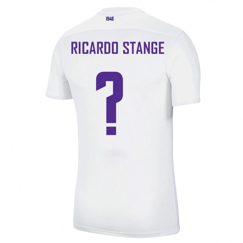 Danxen Criança Camisola Andres Ricardo Stange #0 Branco Verde Alternativa 2025/26 Camisa