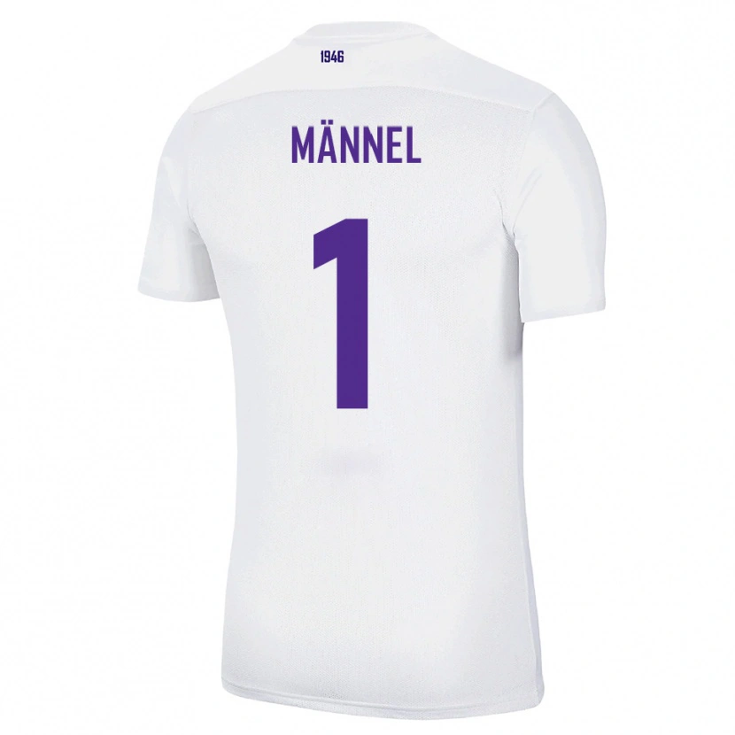 Danxen Criança Camisola Martin Männel #1 Branco Verde Alternativa 2025/26 Camisa