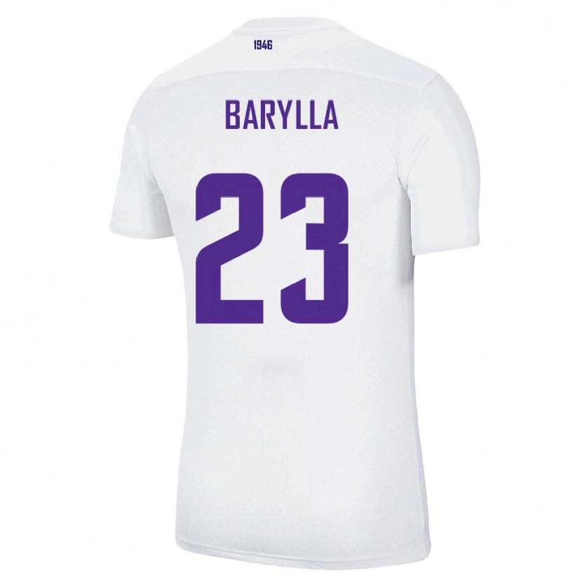 Danxen Criança Camisola Anthony Barylla #23 Branco Verde Alternativa 2025/26 Camisa