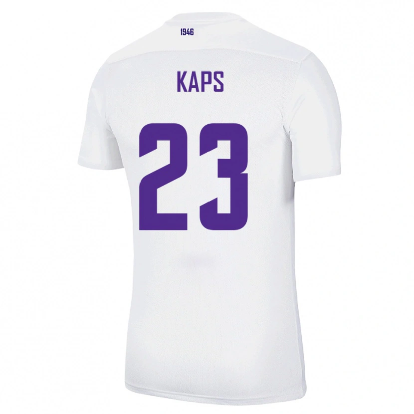 Danxen Criança Camisola Hugo Kaps #23 Branco Verde Alternativa 2025/26 Camisa