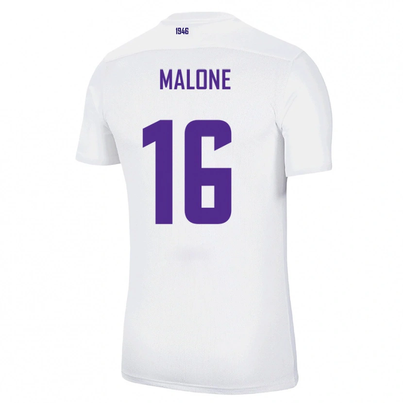 Danxen Criança Camisola Ryan Malone #16 Branco Verde Alternativa 2025/26 Camisa