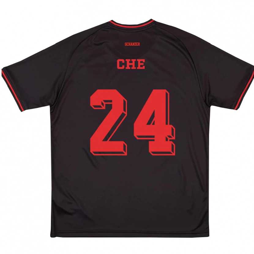 Danxen Criança Camisola Neo Che #24 Preto Vermelho Branco Alternativa 2025/26 Camisa