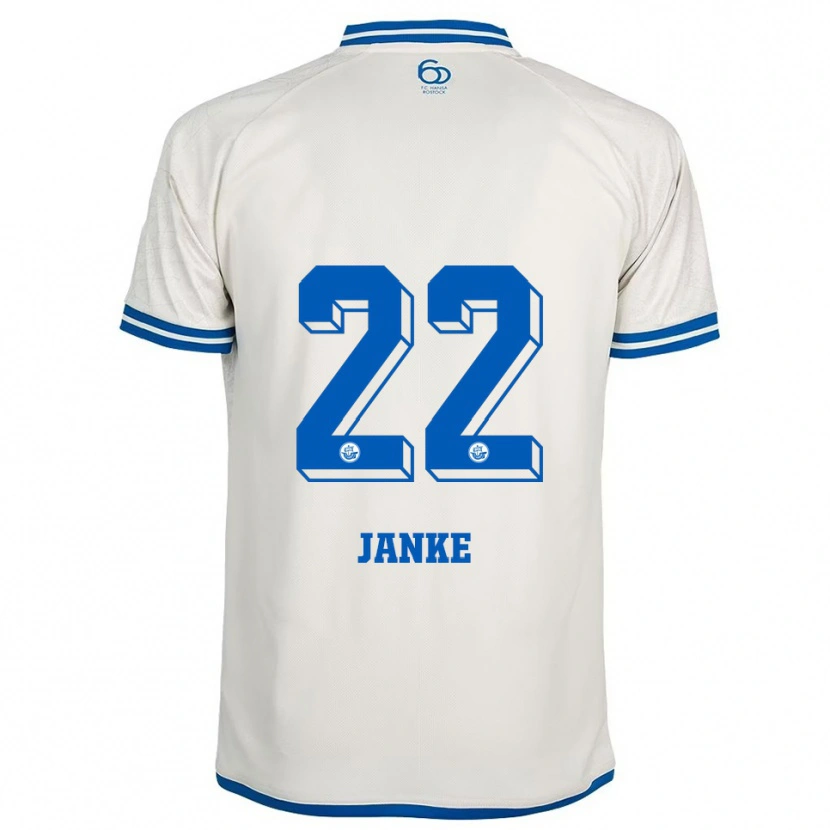 Danxen Criança Camisola Kim Janke #22 Branco Azul Alternativa 2025/26 Camisa
