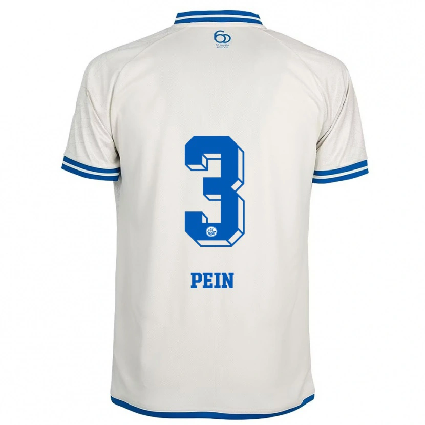 Danxen Criança Camisola Ria Pein #3 Branco Azul Alternativa 2025/26 Camisa