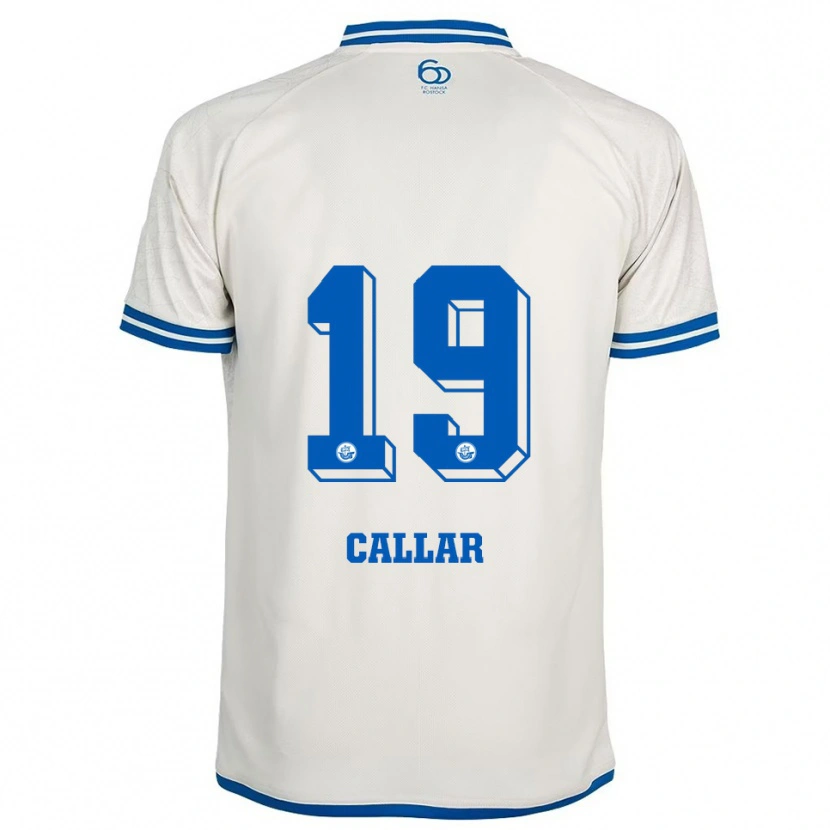 Danxen Criança Camisola Arda Callar #19 Branco Azul Alternativa 2025/26 Camisa