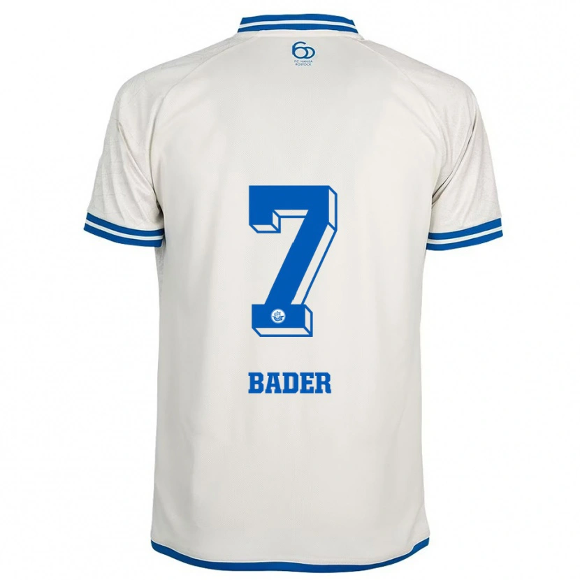Danxen Criança Camisola Tom Bader #7 Branco Azul Alternativa 2025/26 Camisa