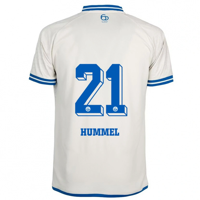 Danxen Criança Camisola David Hummel #21 Branco Azul Alternativa 2025/26 Camisa