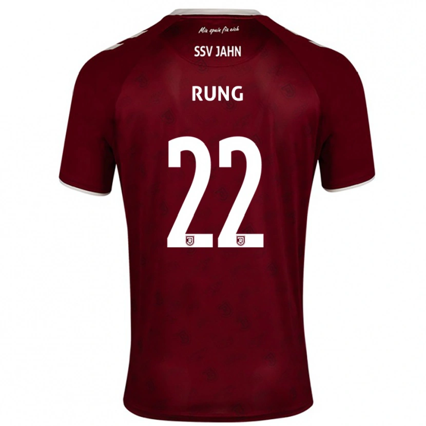 Danxen Criança Camisola Julian Rung #22 Borgonha Branco Alternativa 2025/26 Camisa
