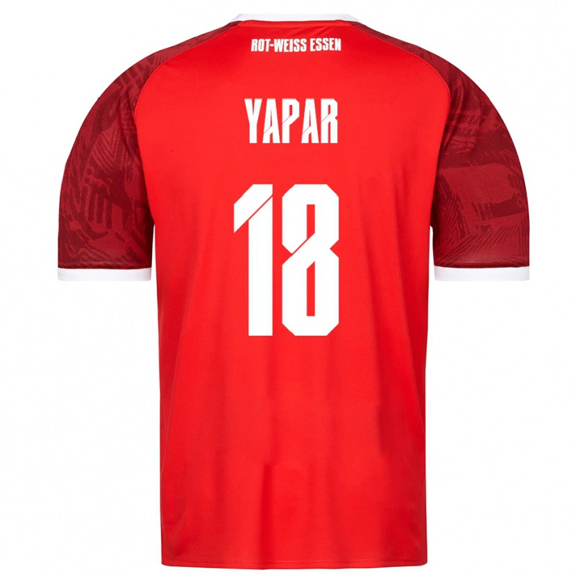 Danxen Criança Camisola Atilla Yapar #18 Vermelho Borgonha Branco Alternativa 2025/26 Camisa