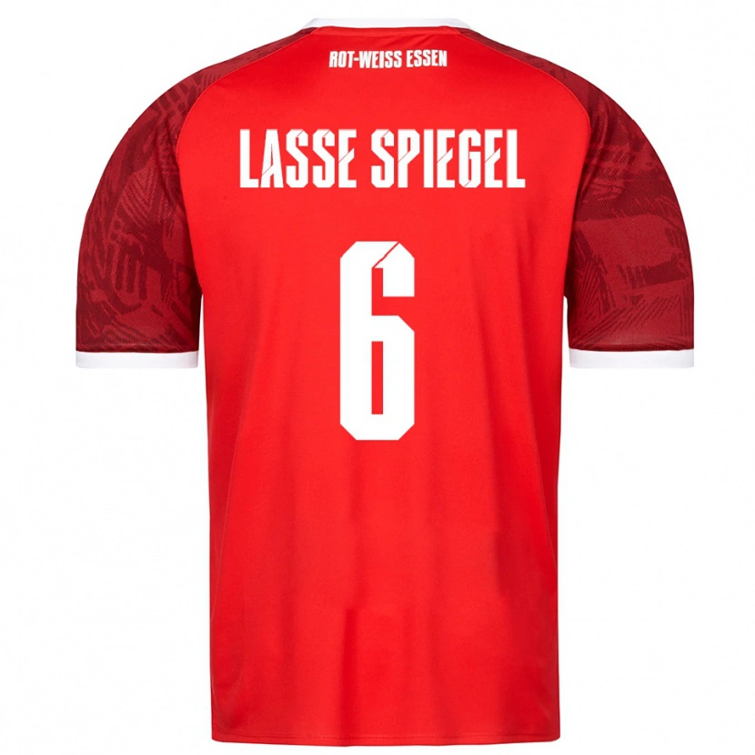 Danxen Criança Camisola Jakob Lasse Spiegel #6 Vermelho Borgonha Branco Alternativa 2025/26 Camisa