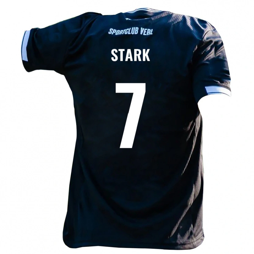 Danxen Criança Camisola Julian Stark #7 Preto Branco Alternativa 2025/26 Camisa