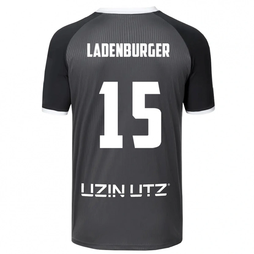 Danxen Criança Camisola Linus Ladenburger #15 Cinzento Branco Alternativa 2025/26 Camisa