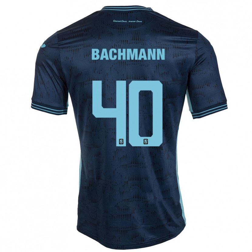 Danxen Criança Camisola Paul Bachmann #40 Azul Royal Alternativa 2025/26 Camisa