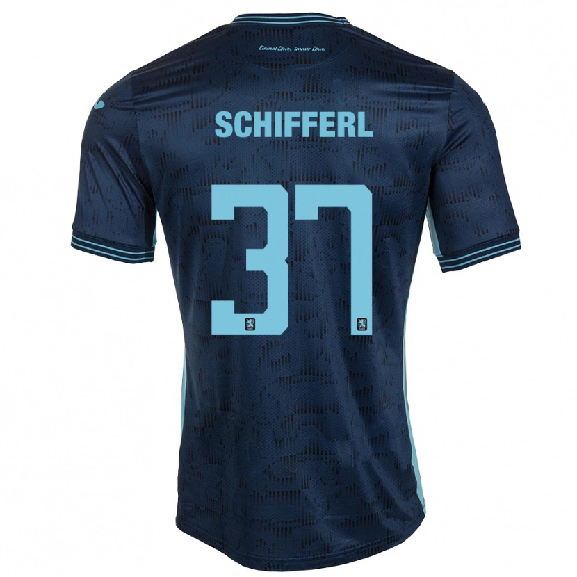 Danxen Criança Camisola Raphael Schifferl #37 Azul Royal Alternativa 2025/26 Camisa