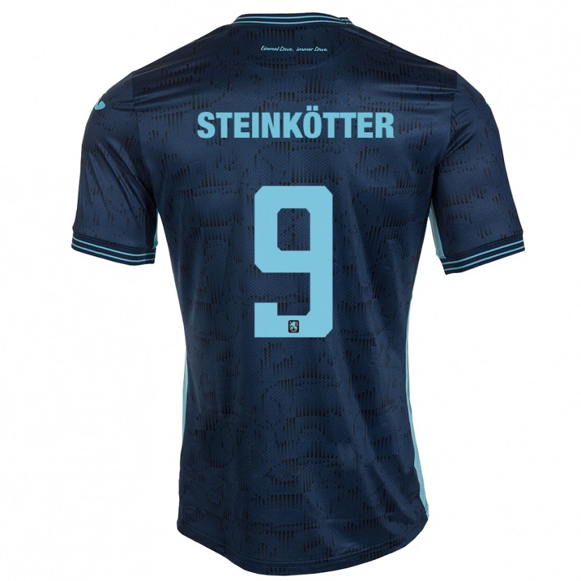 Danxen Criança Camisola Justin Steinkötter #9 Azul Royal Alternativa 2025/26 Camisa