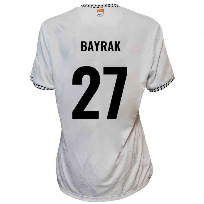Danxen Criança Camisola Boran Bayrak #27 Branco Preto Alternativa 2025/26 Camisa