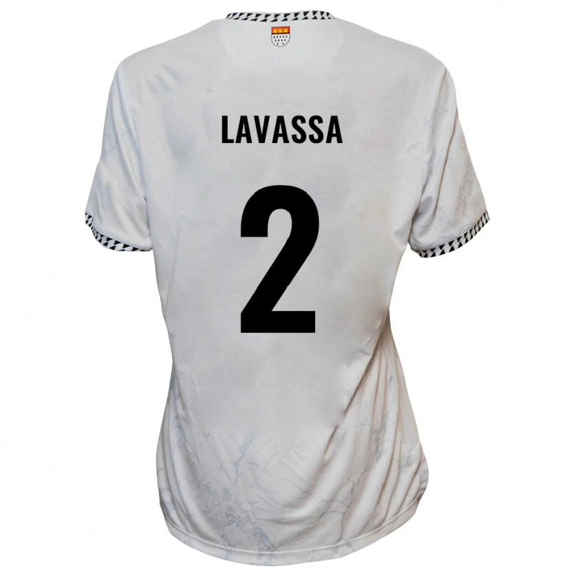 Danxen Criança Camisola Timon Lavassa #2 Branco Preto Alternativa 2025/26 Camisa